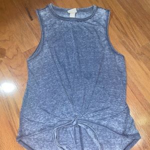 distressed jean tank